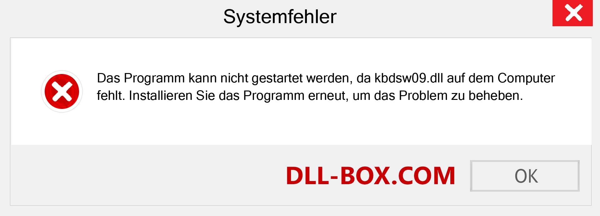 kbdsw09.dll-Datei fehlt?. Download für Windows 7, 8, 10 - Fix kbdsw09 dll Missing Error unter Windows, Fotos, Bildern