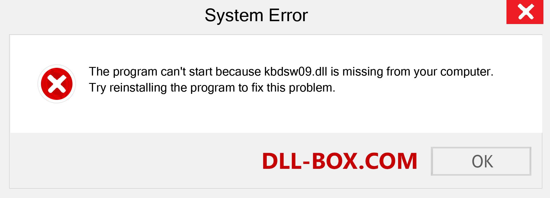  kbdsw09.dll file is missing?. Download for Windows 7, 8, 10 - Fix  kbdsw09 dll Missing Error on Windows, photos, images